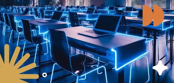 Aula de clase con inteligencia artificial