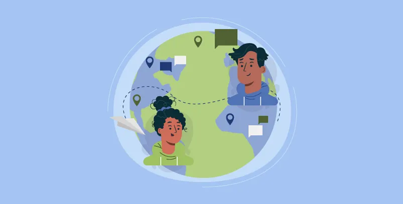 Banner, curso movilidad humana.